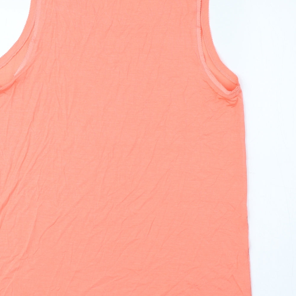 Womens UK Size 10 Marks and Spencer Pink Basic Tank