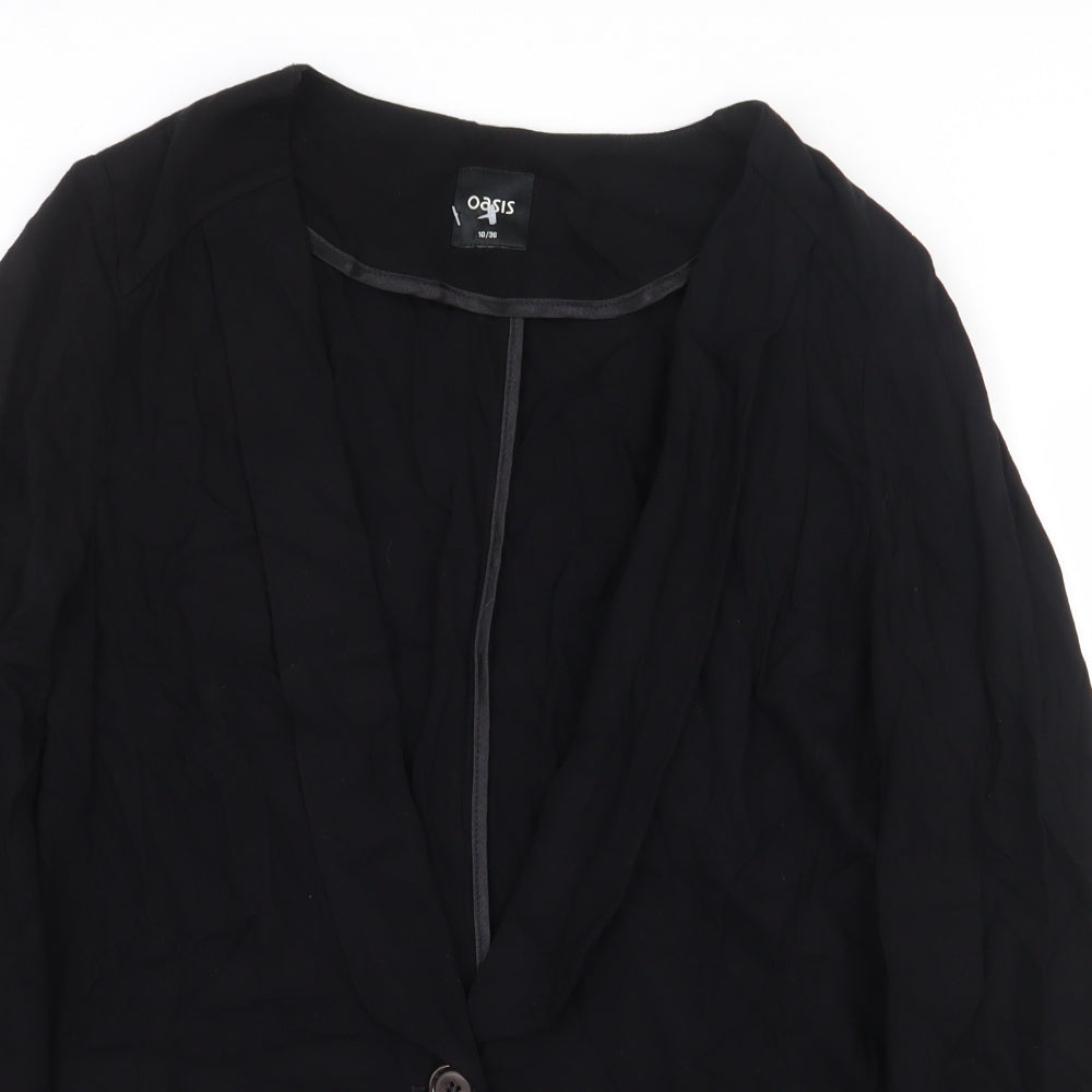 Womens UK Size 10 Oasis Black Jacket