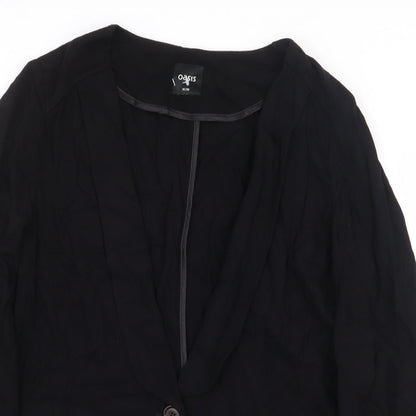 Womens UK Size 10 Oasis Black Jacket