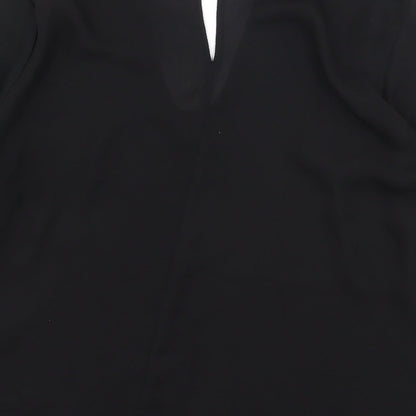 Womens UK Size 10 Atmosphere Black Basic Blouse