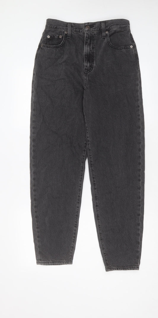 M&Co Womens Black Cotton Straight Jeans Size 26 in L29 in Regular Button