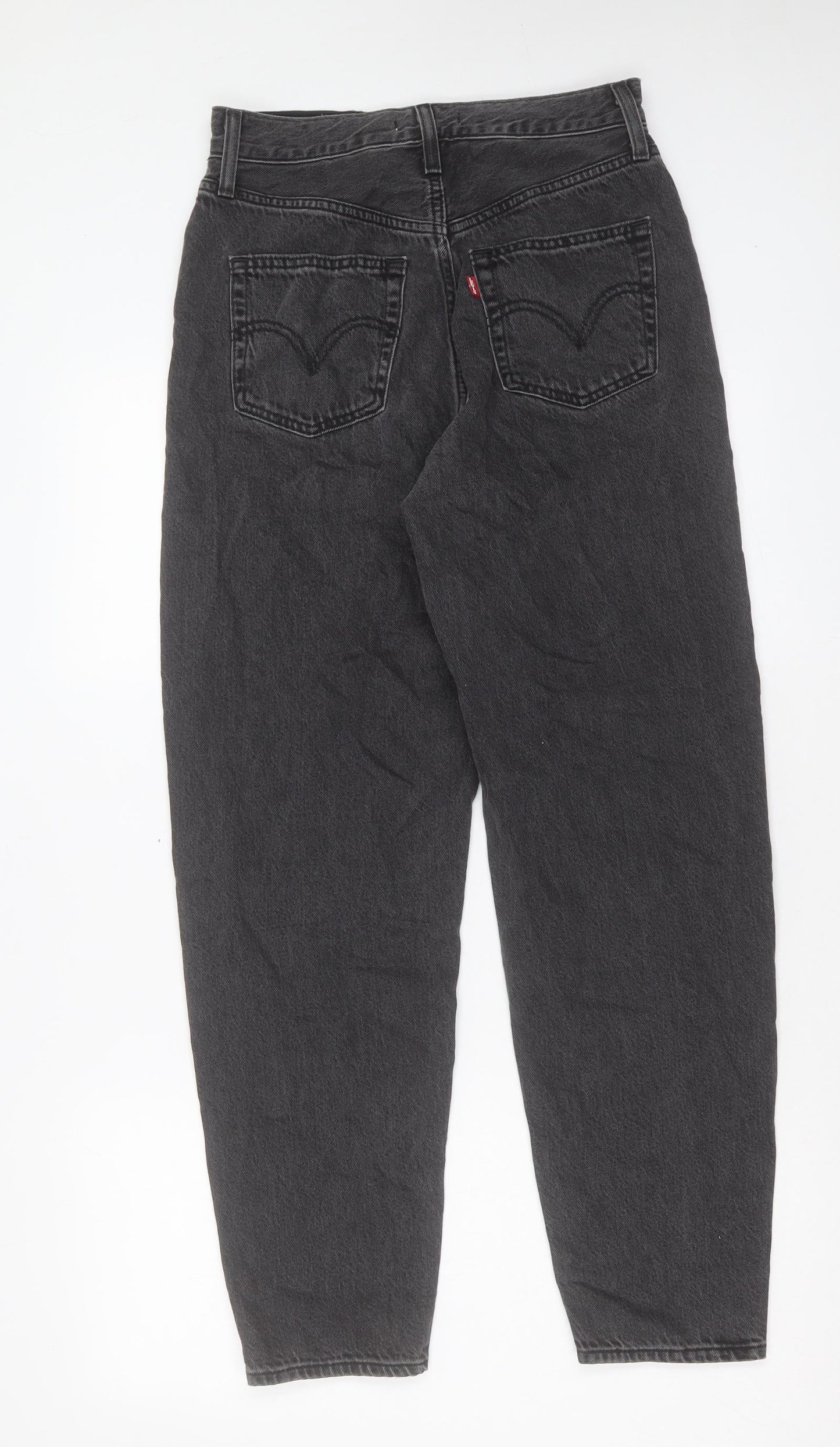 M&Co Womens Black Cotton Straight Jeans Size 26 in L29 in Regular Button
