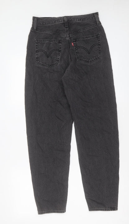 M&Co Womens Black Cotton Straight Jeans Size 26 in L29 in Regular Button