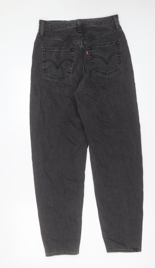 M&Co Womens Black Cotton Straight Jeans Size 26 in L29 in Regular Button