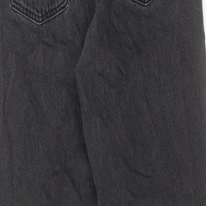 M&Co Womens Black Cotton Straight Jeans Size 26 in L29 in Regular Button