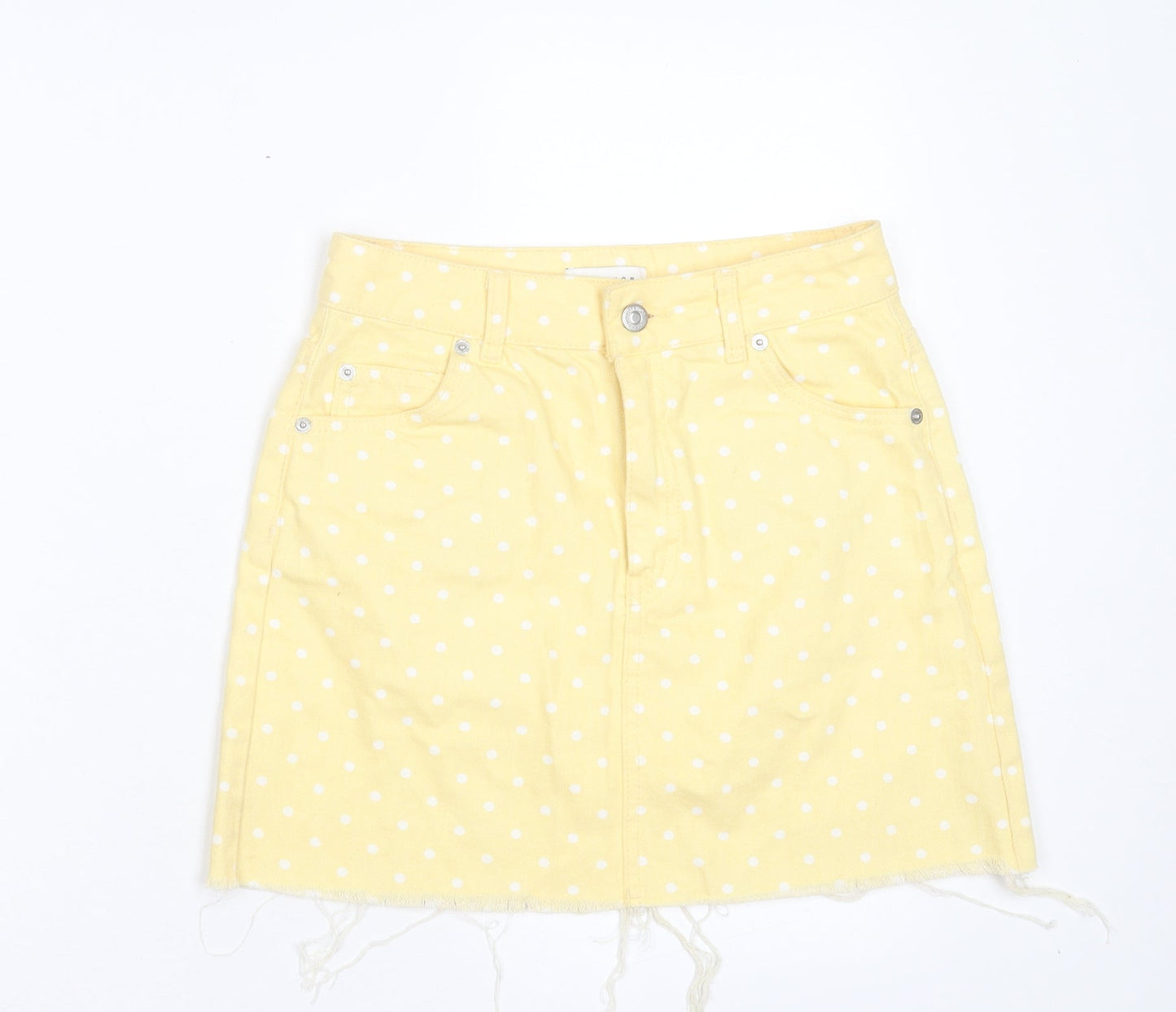 Womens UK Size 8 Topshop A-Line Denim Skirt