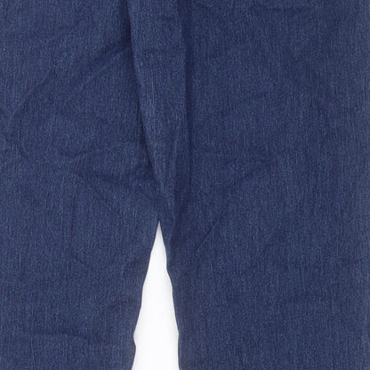 Denim & Co. Womens Blue Cotton Skinny Jeans Size 14 L30 in Regular Button