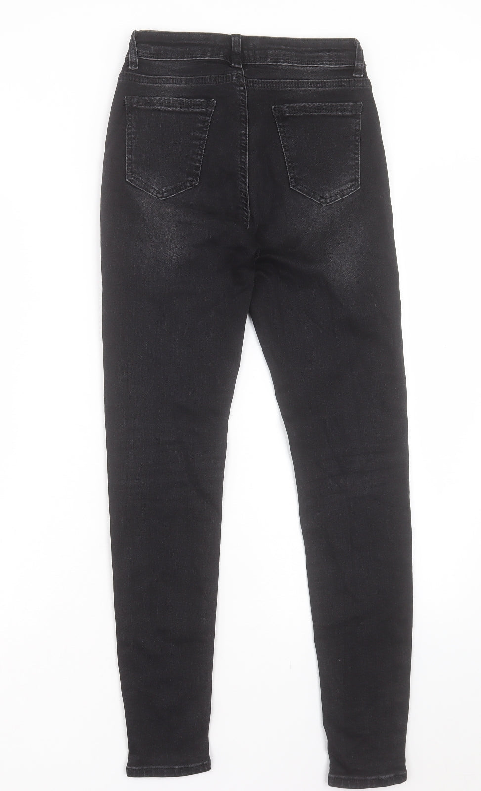 Happy Pink Womens Black Cotton Skinny Jeans Size 24 in L27 in Regular Button