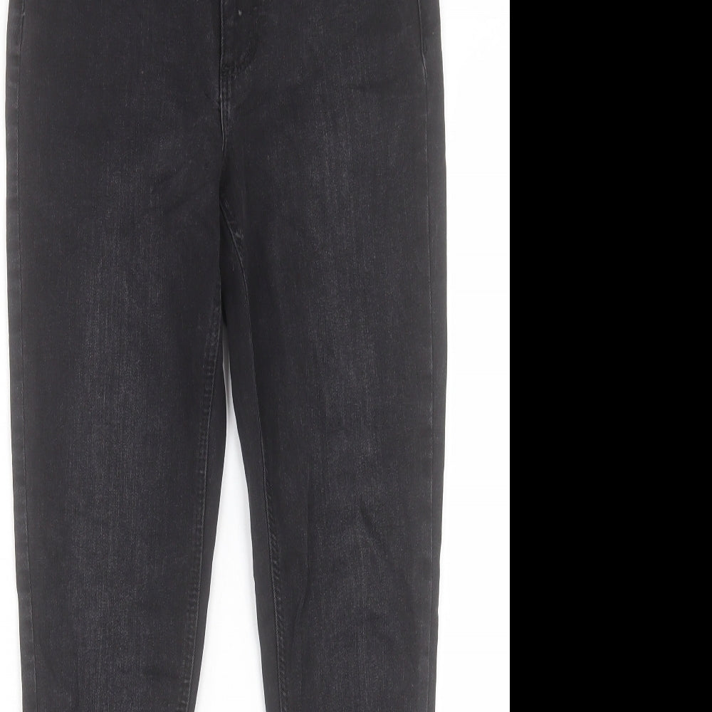 Denim & Co. Womens Black Cotton Skinny Jeans Size 8 L27 in Regular Button