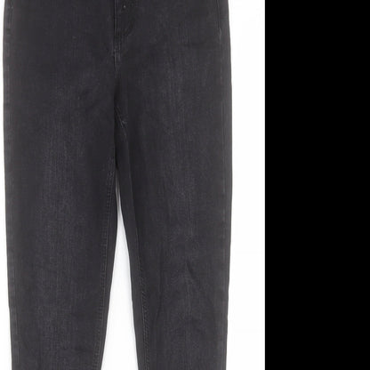 Denim & Co. Womens Black Cotton Skinny Jeans Size 8 L27 in Regular Button