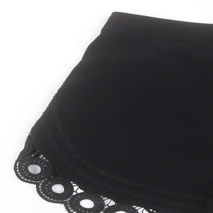 Drole de Copine Womens Black Polyester Sailor Shorts Size 8 L4 in Regular Hook & Eye
