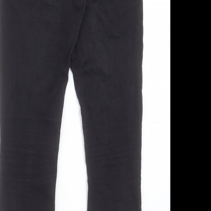 H&M Mens Black Cotton Skinny Jeans Size 28 in L28 in Regular Button