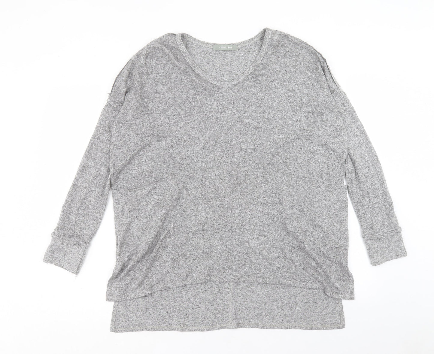 Womens UK Size L COIN 1804 Grey Pullover Jumper