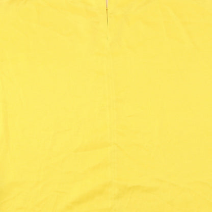 Womens UK Size S River Island Yellow Basic T-Shirt