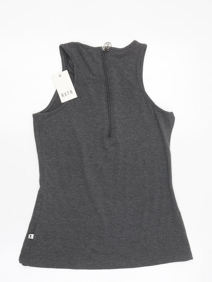 RXTR Womens Grey Viscose Basic Tank Size S Round Neck