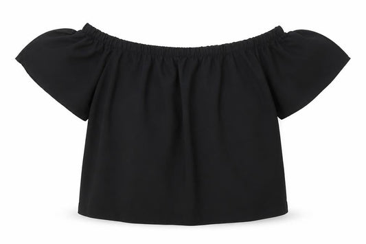 Womens UK Size 12 Atmosphere Black Cropped Blouse