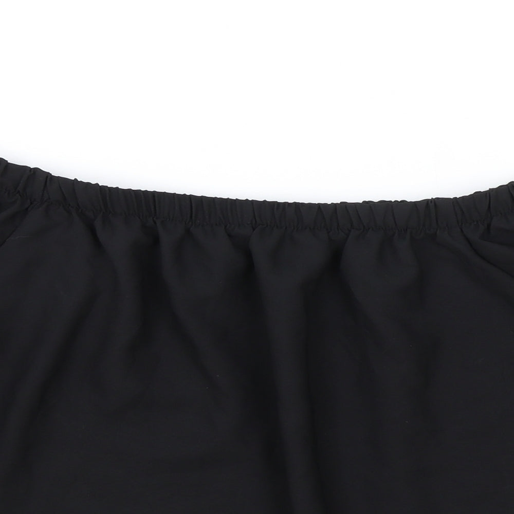 Womens UK Size 12 Atmosphere Black Cropped Blouse