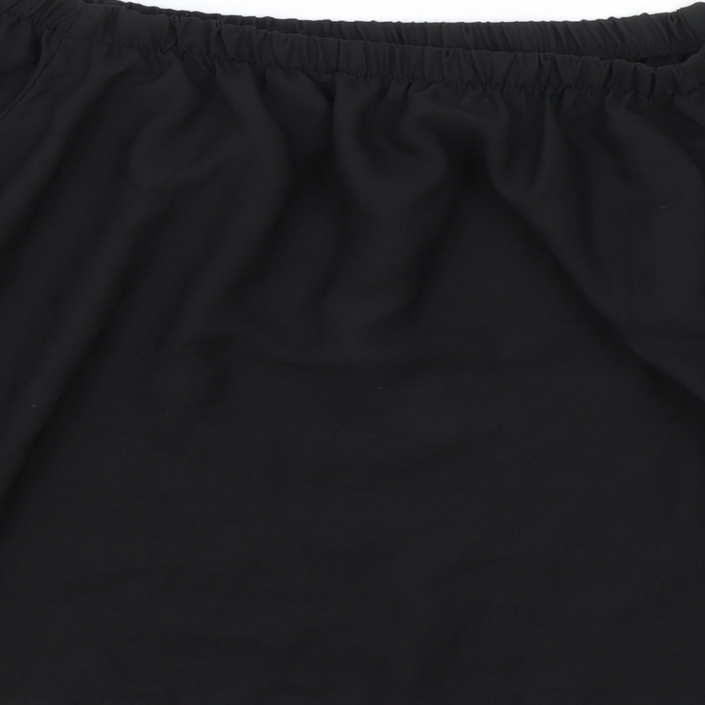 Womens UK Size 12 Atmosphere Black Cropped Blouse