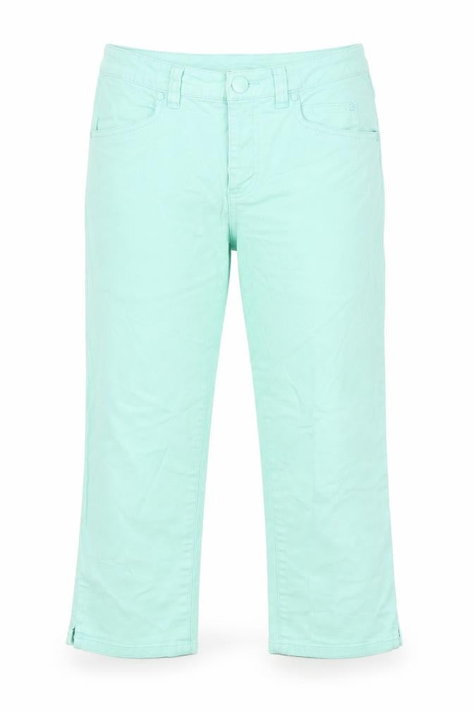 Womens UK Size 8 H&M Regular Fit Cropped Green Jeans