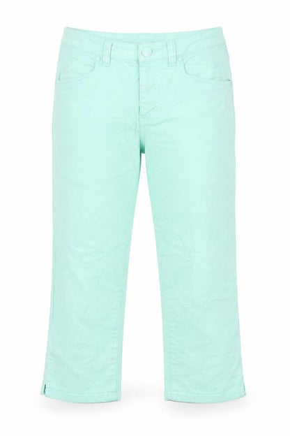 Womens UK Size 8 H&M Regular Fit Cropped Green Jeans