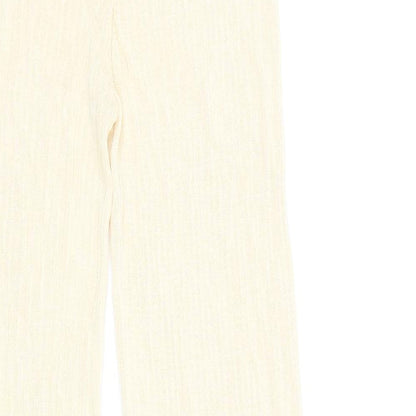 Womens UK Size L Zara Regular Fit  Beige Trousers