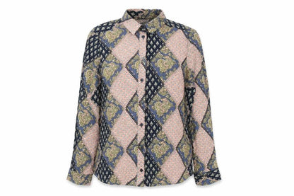 Womens UK Size 8 Topshop Multicoloured Basic Button-Up