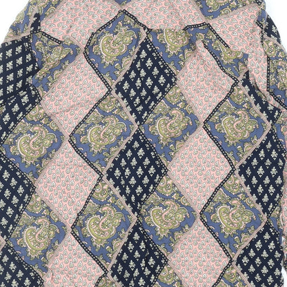 Womens UK Size 8 Topshop Multicoloured Basic Button-Up