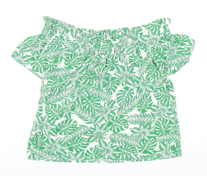 Womens UK Size 12 Atmosphere Green Basic Blouse