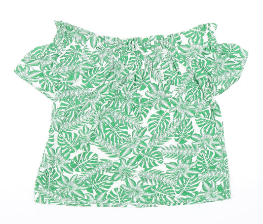 Womens UK Size 12 Atmosphere Green Basic Blouse