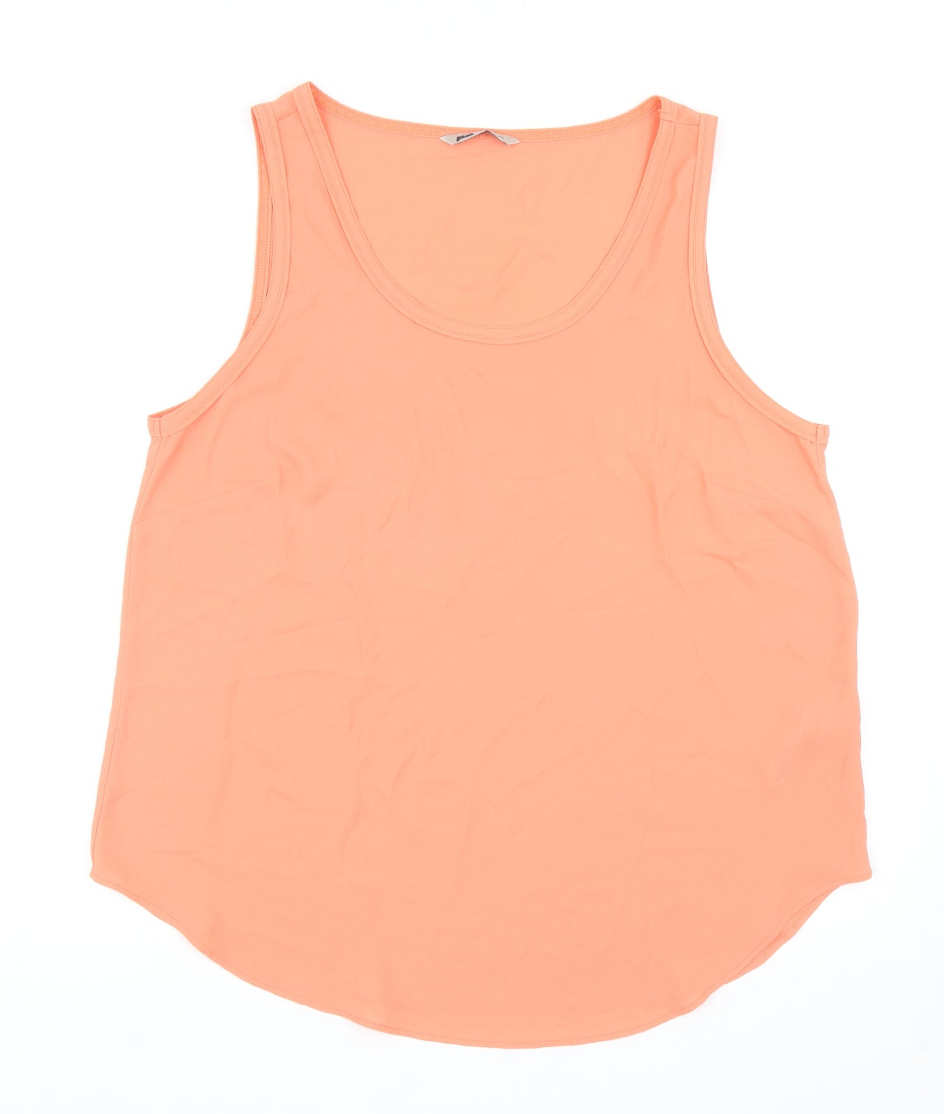 Womens UK Size 16 Marks and Spencer Orange Basic Tank