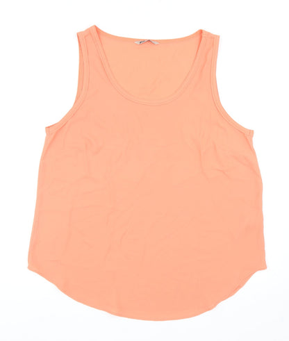 Womens UK Size 16 Marks and Spencer Orange Basic Tank