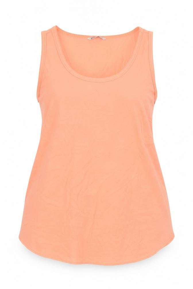 Womens UK Size 16 Marks and Spencer Orange Basic Tank