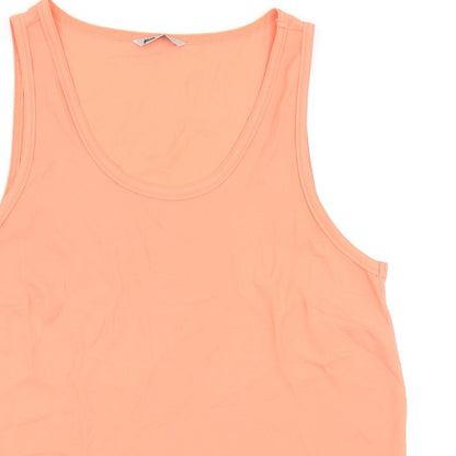 Womens UK Size 16 Marks and Spencer Orange Basic Tank