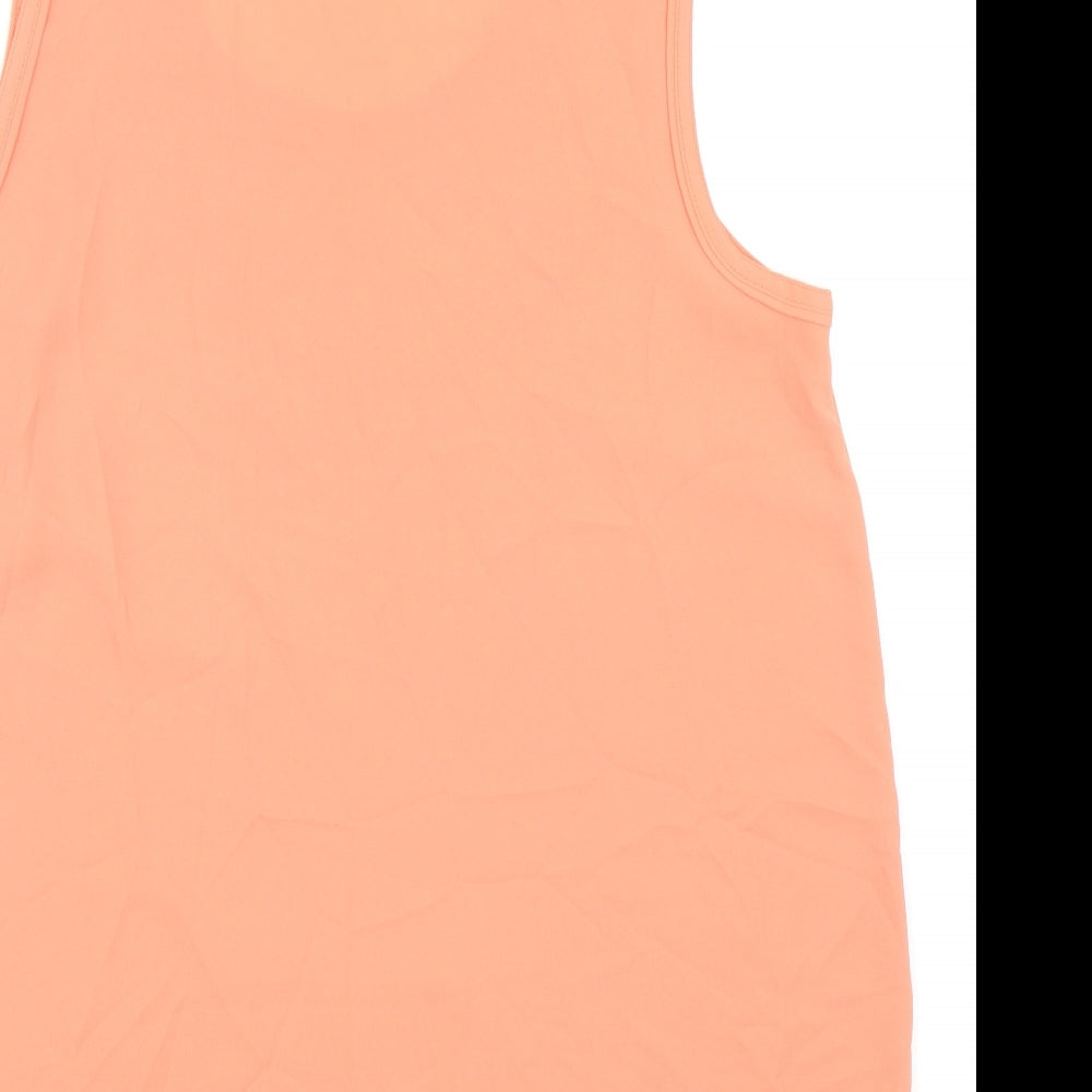 Womens UK Size 16 Marks and Spencer Orange Basic Tank