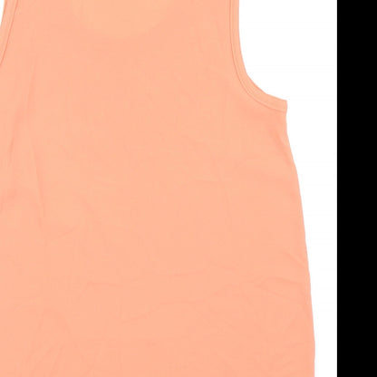 Womens UK Size 16 Marks and Spencer Orange Basic Tank