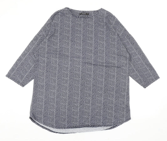 Womens UK Size L Dunnes Stores Blue Pullover Jumper