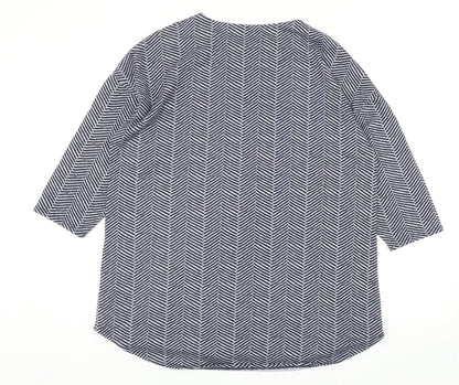 Womens UK Size L Dunnes Stores Blue Pullover Jumper