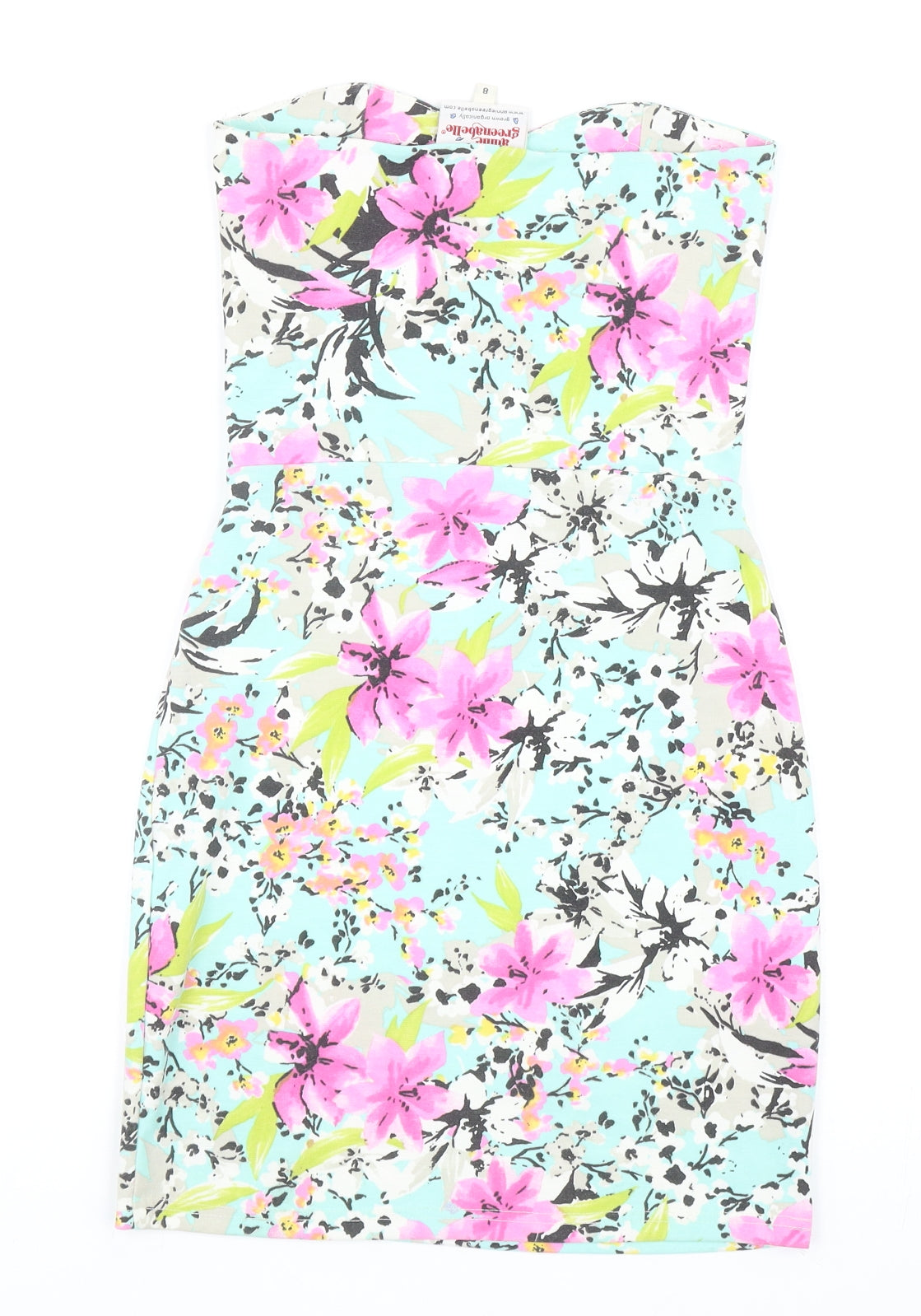 Annie Greenabelle Womens Multicoloured Floral Polyester Mini Size 8 Sweetheart Pullover - Bandea