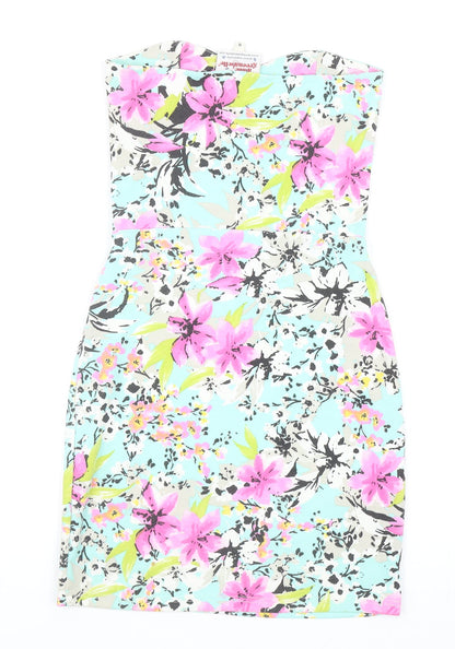 Annie Greenabelle Womens Multicoloured Floral Polyester Mini Size 8 Sweetheart Pullover - Bandea