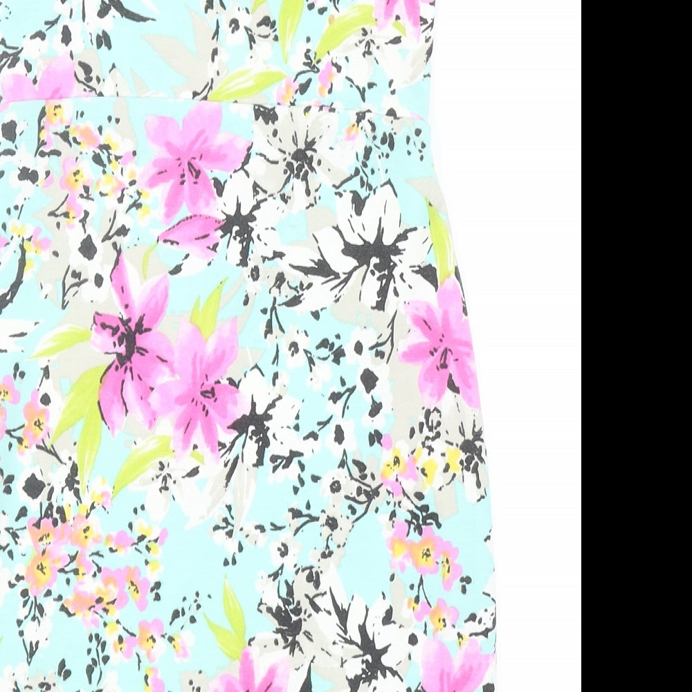 Annie Greenabelle Womens Multicoloured Floral Polyester Mini Size 8 Sweetheart Pullover - Bandea