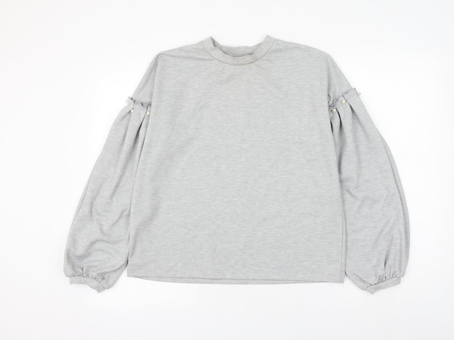 Padini Authentics Womens Grey Cotton Pullover Sweatshirt Size M Pullover