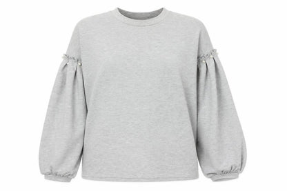 Padini Authentics Womens Grey Cotton Pullover Sweatshirt Size M Pullover
