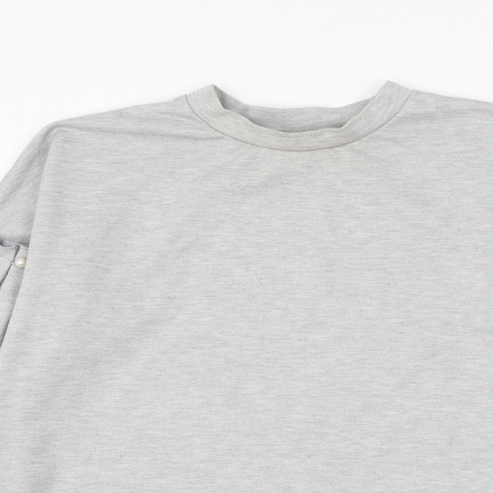 Padini Authentics Womens Grey Cotton Pullover Sweatshirt Size M Pullover