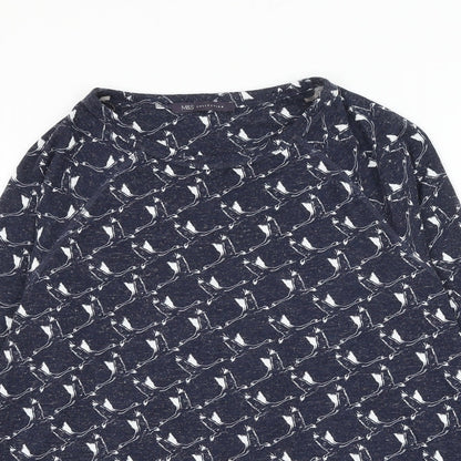 Womens UK Size 12 Marks and Spencer Blue Pullover Jumper