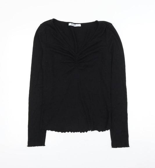 Womens UK Size S Na-kd Black Pullover Jumper