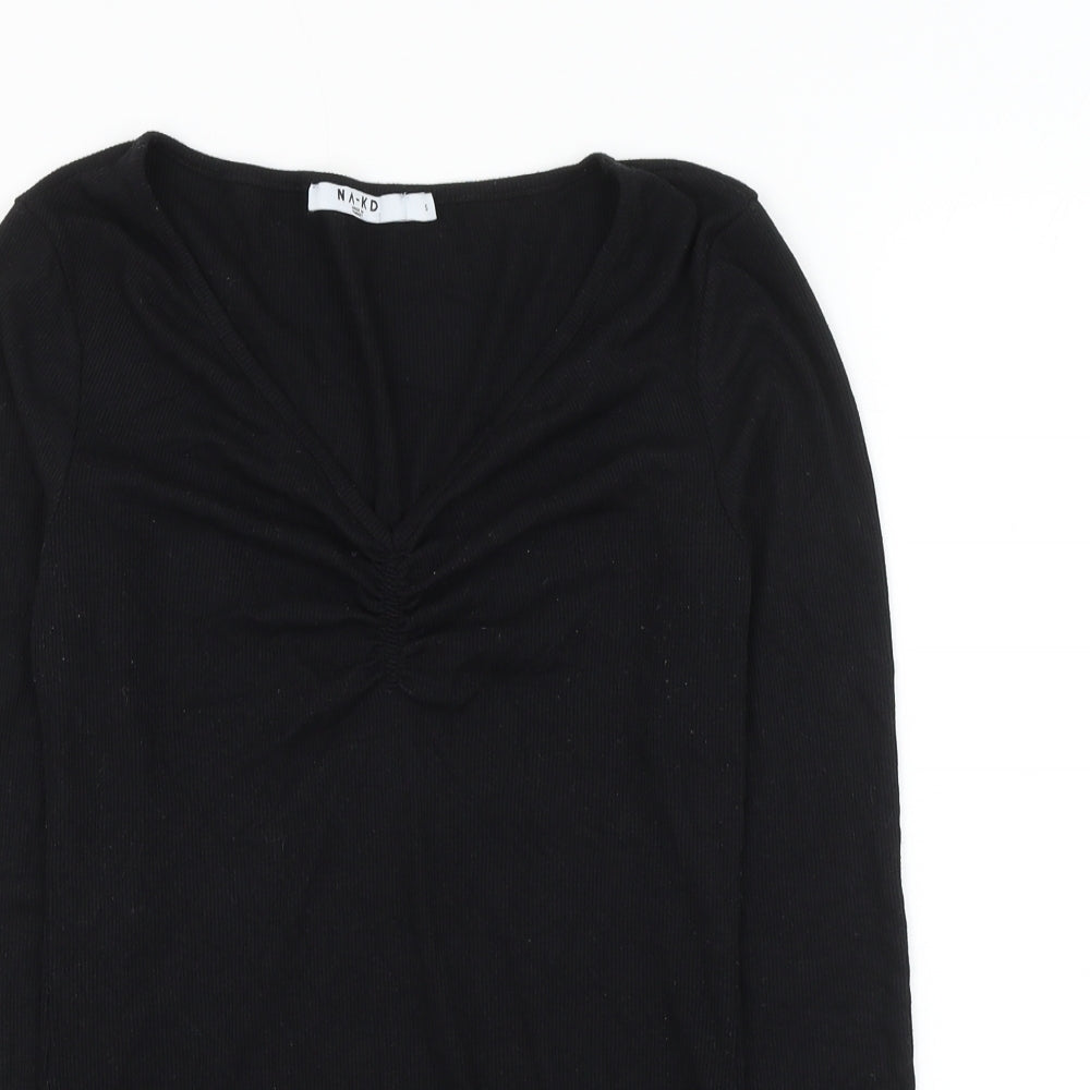 Womens UK Size S Na-kd Black Pullover Jumper