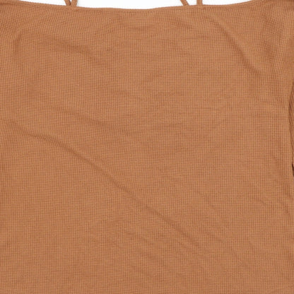 Womens UK Size M Preworn Brown Pullover Jumper