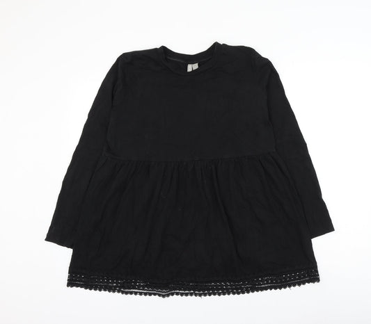 Womens UK Size 12 ASOS Black Basic Blouse