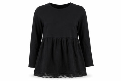 Womens UK Size 12 ASOS Black Basic Blouse