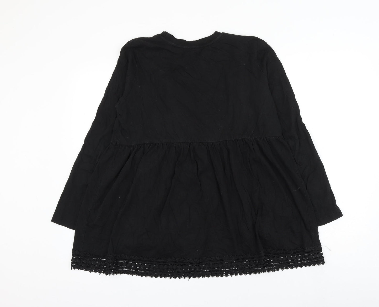 Womens UK Size 12 ASOS Black Basic Blouse